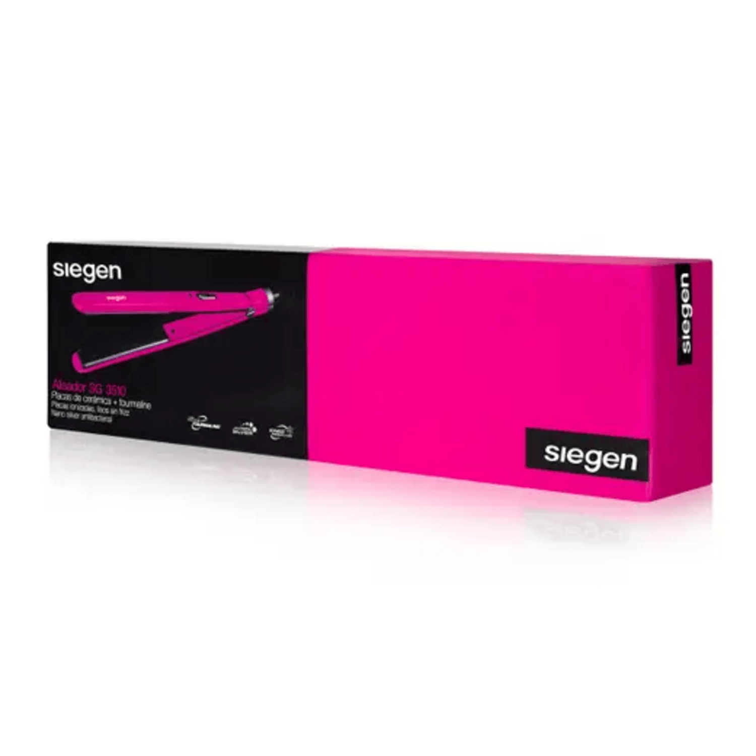 Plancha Pelo Alisador Siegen SG-3510 Ceramica Tourmalina Ros