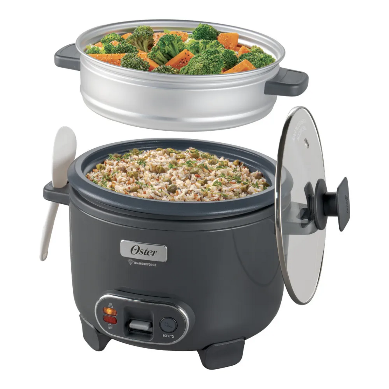 Arrocera Oster 10 Tazas Sofrito y Vaporera Mod 2212407