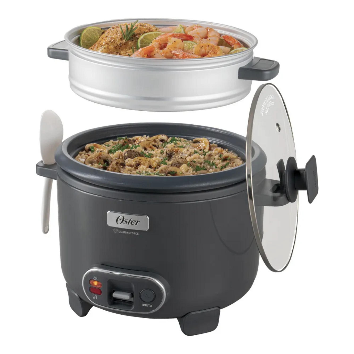 Arrocera Oster 12 Tazas Sofrito y Vaporera Mod 2212406