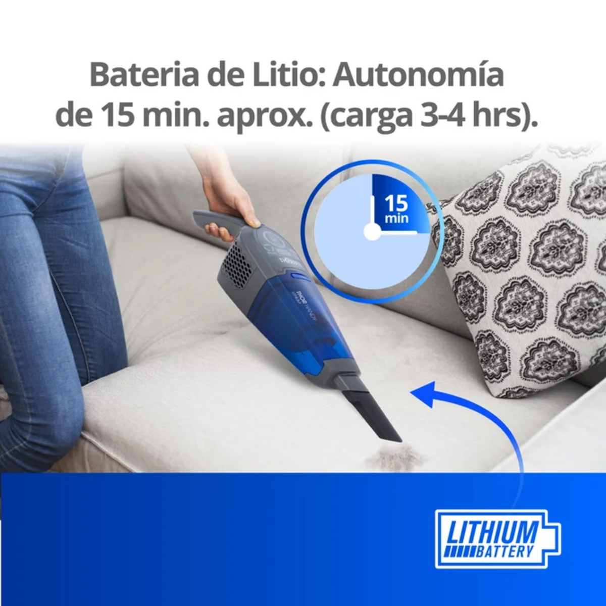 Aspiradora Inalámbrica Thorben Handy Lithium 14.8V Portátil