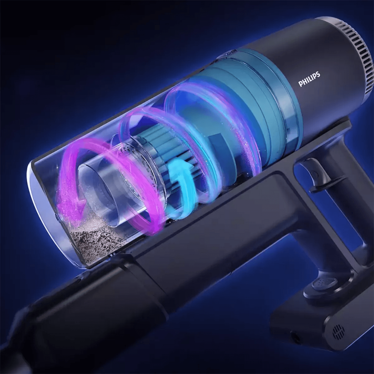 Aspiradora Vertical Philips XC3133 Inalámbrica Trapea Luz