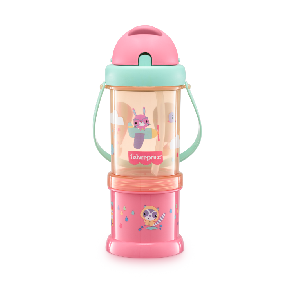 Vaso Porta Snack Fisher Price Playfyl Rosa Sunset BB1013