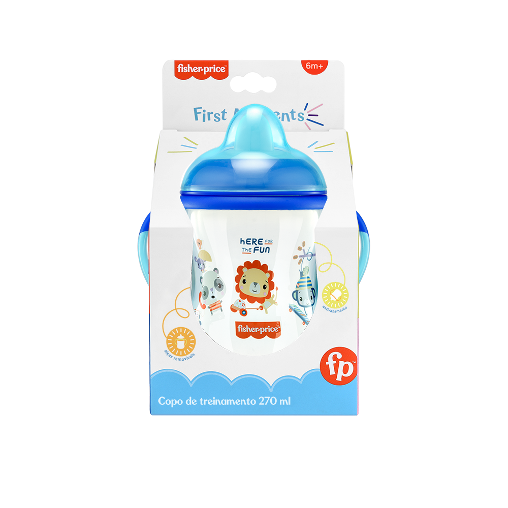 Vaso First Moments Fisher Price Azul BB1014