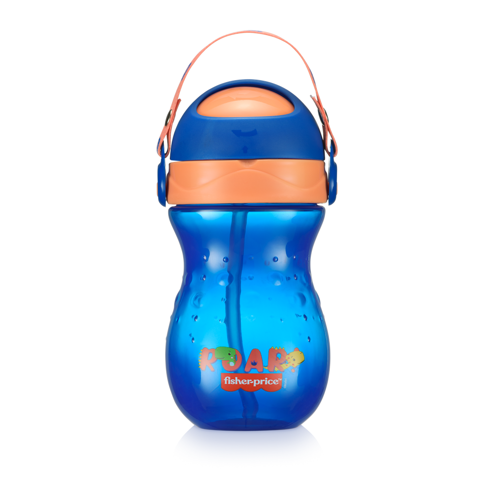 Vaso Bombilla Fisher Price Playful 360 ml Azul BB1018