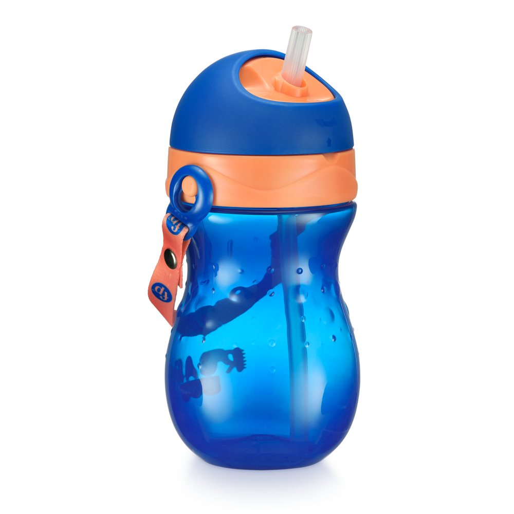 Vaso Bombilla Fisher Price Playful 360 ml Azul BB1018