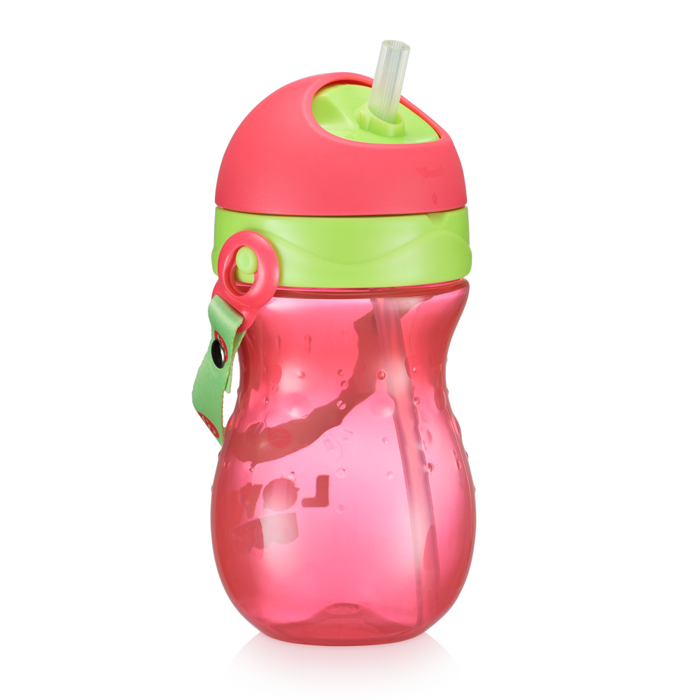 Vaso Bombilla Fisher Price Playful 360 ml Rosa BB1019