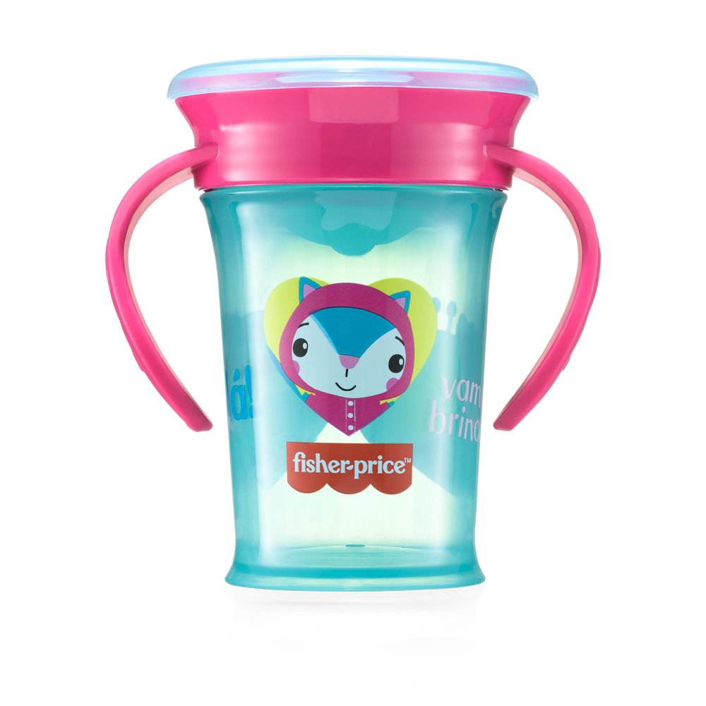 Vaso de Entrena Fisher Price First Moments Rosa Candy BB1021