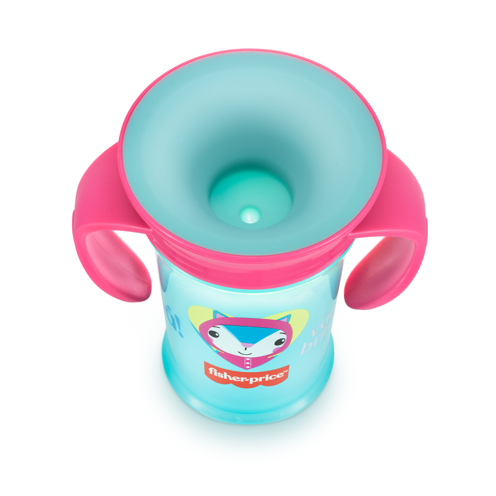 Vaso de Entrena Fisher Price First Moments Rosa Candy BB1021