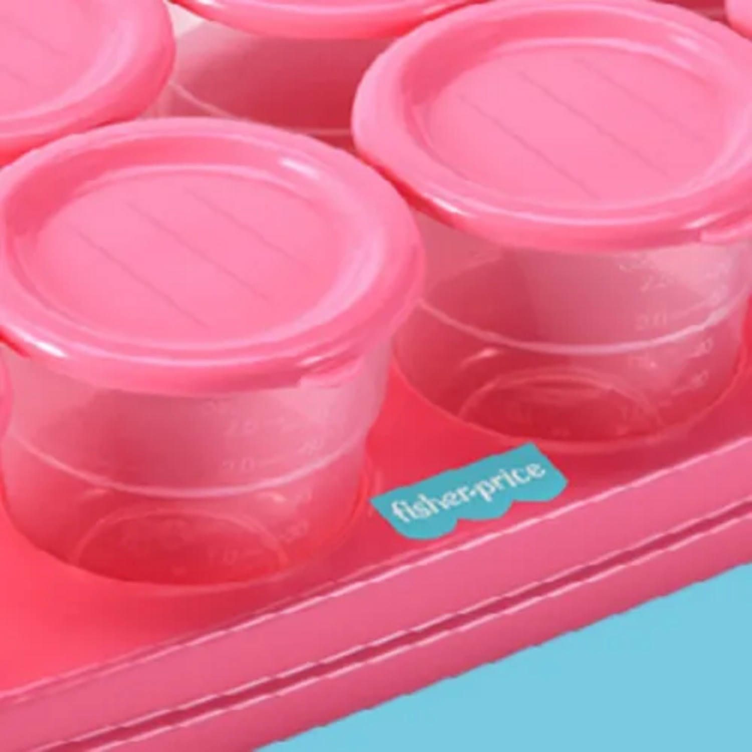 Potes para Congelar Papilla Bandeja 8 Fisher Price Rosado