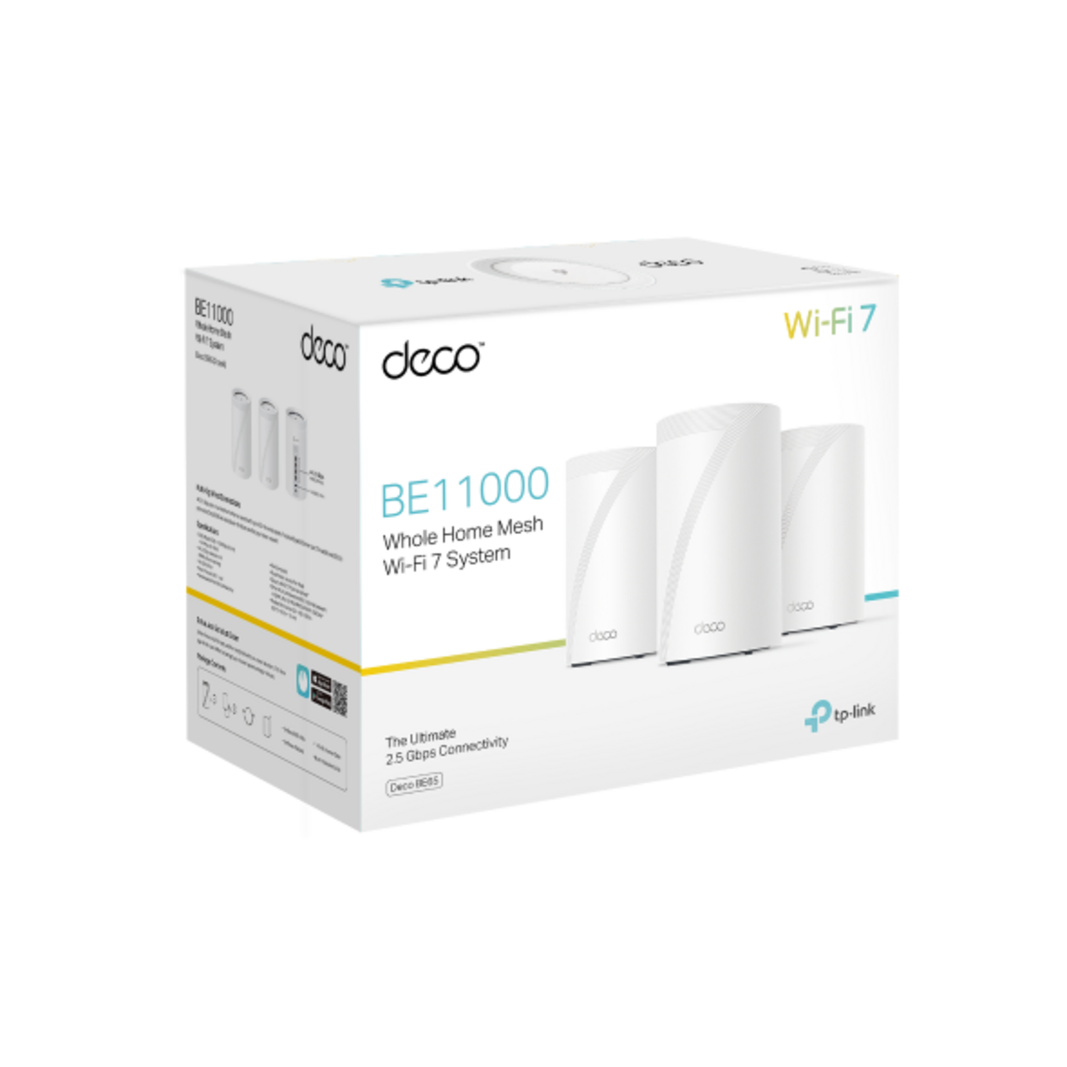 Sistema Wi-Fi 7 Mesh Tp-link Deco BE65 3-pack BE11000
