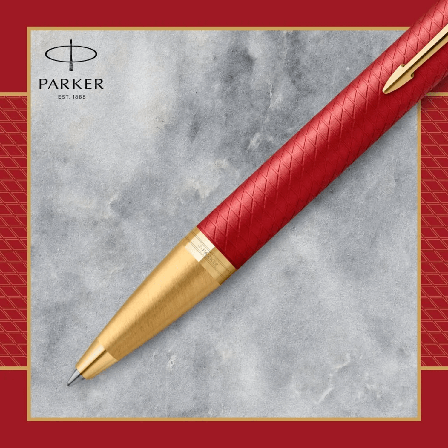 Bolígrafo Parker IM Premium Rojo Tinta Azul