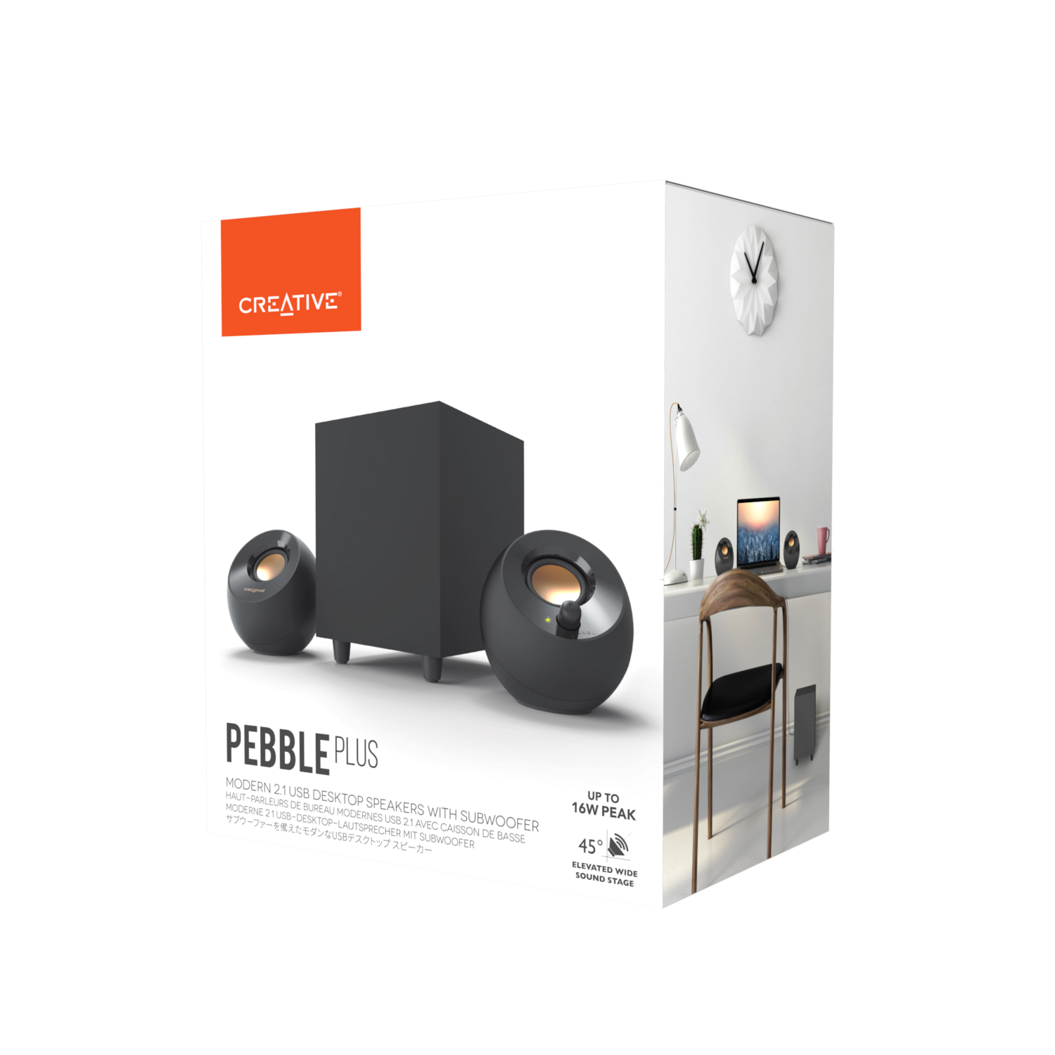 Parlante Creative Pebble Plus con Subwoofer