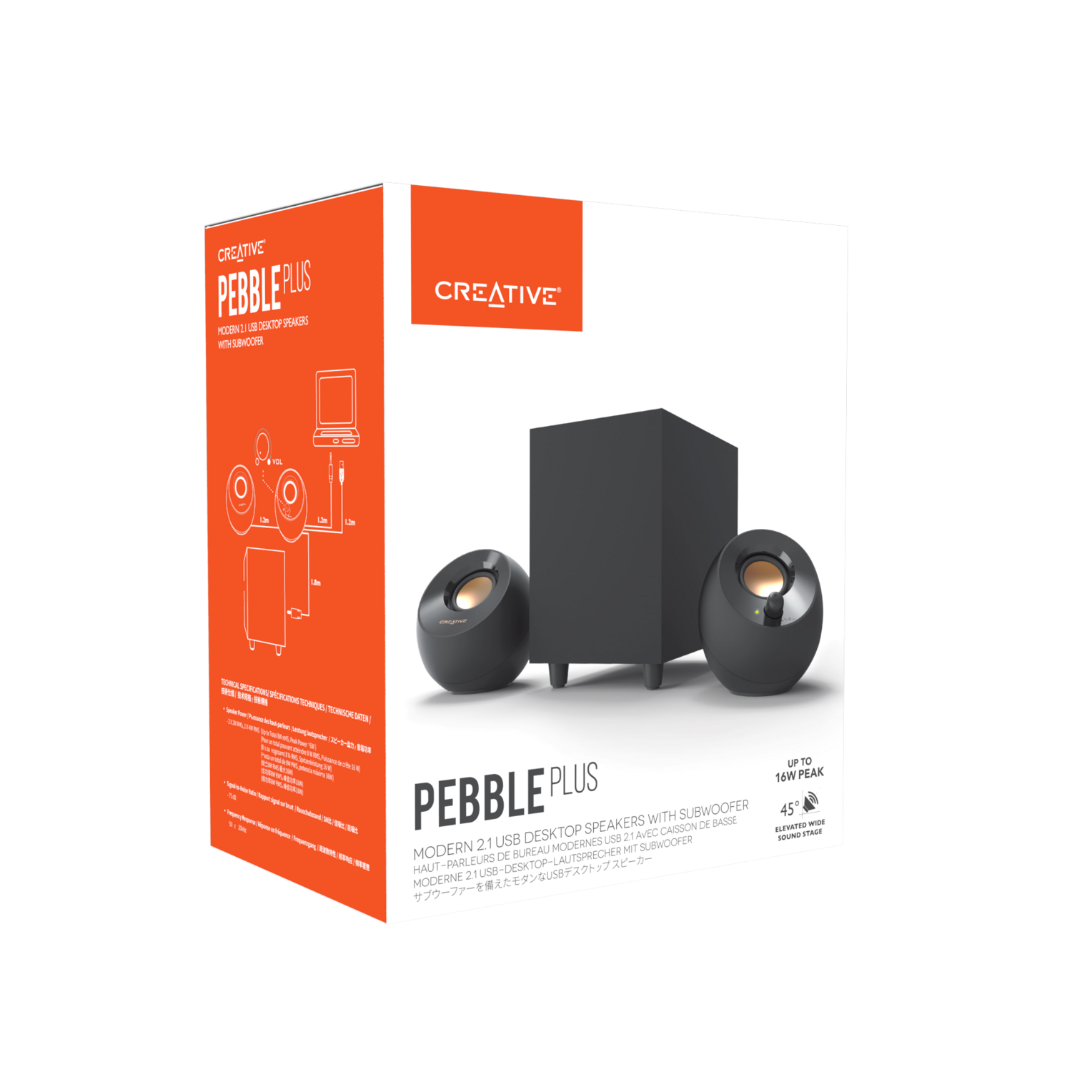 Parlante Creative Pebble Plus con Subwoofer