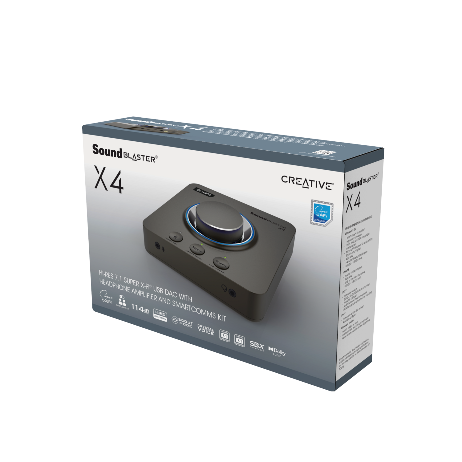 Tarjeta de Sonido Externa Creative Sound Blaster X4 USB