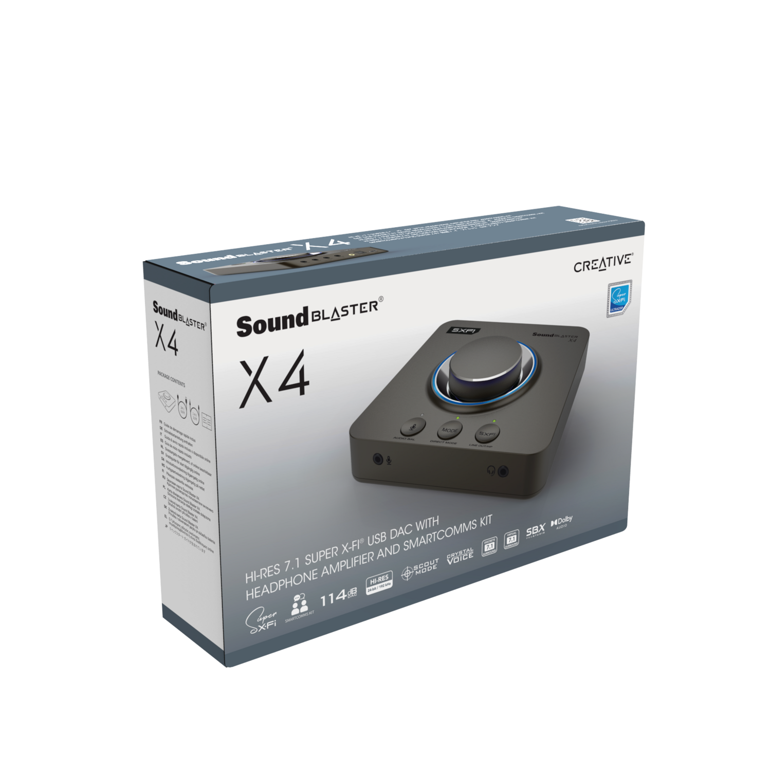 Tarjeta de Sonido Externa Creative Sound Blaster X4 USB