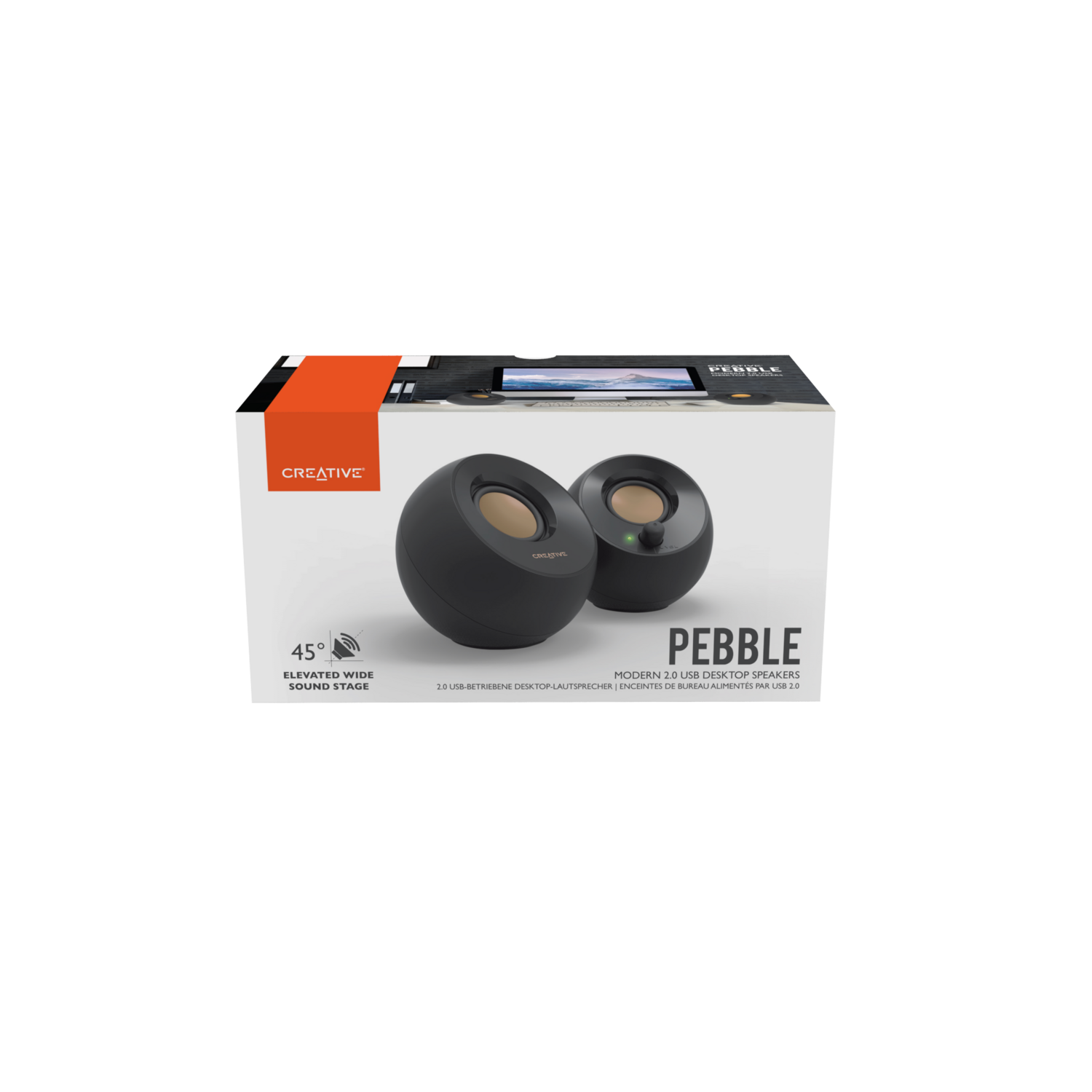 Parlante Creative Pebble Negro