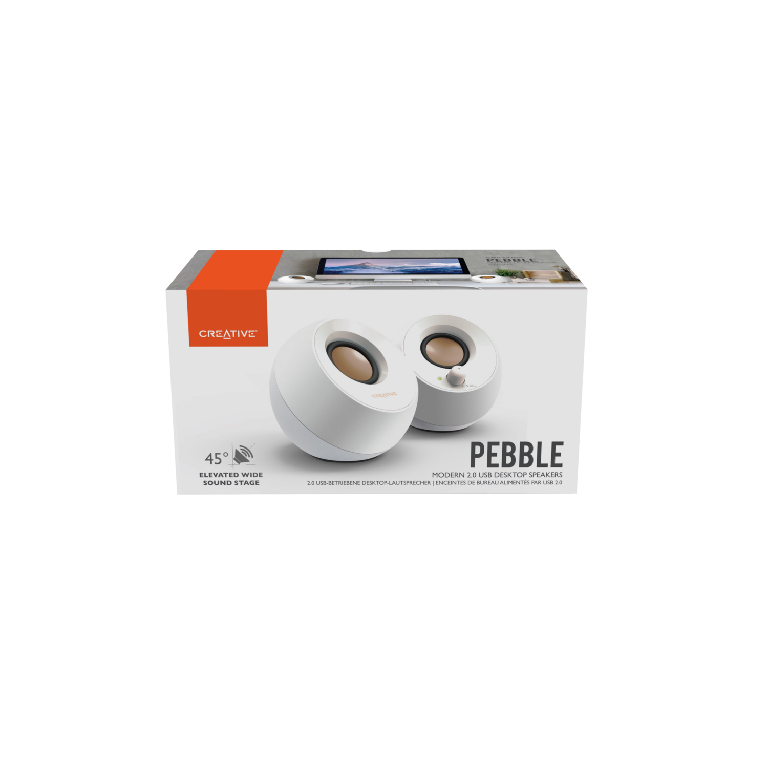 Parlante Creative Pebble Blanco