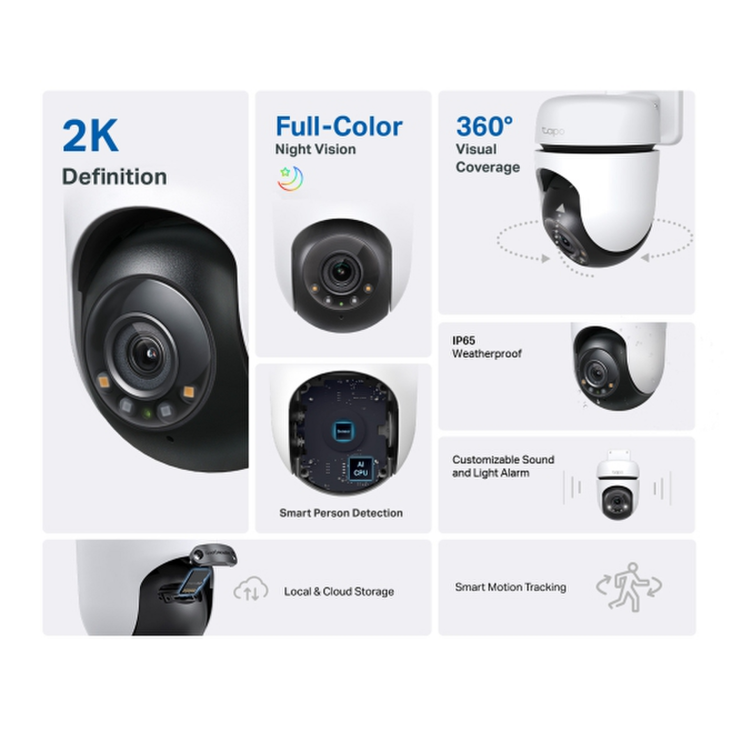 Camara de Seguridad Exterior 2K Tp-Link Tapo C510W