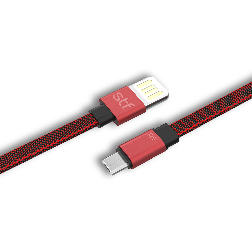 Cable USB a Micro USB Carga Utra Rapida STF 1M Rojo 7503029002848 by STF | New Horizons