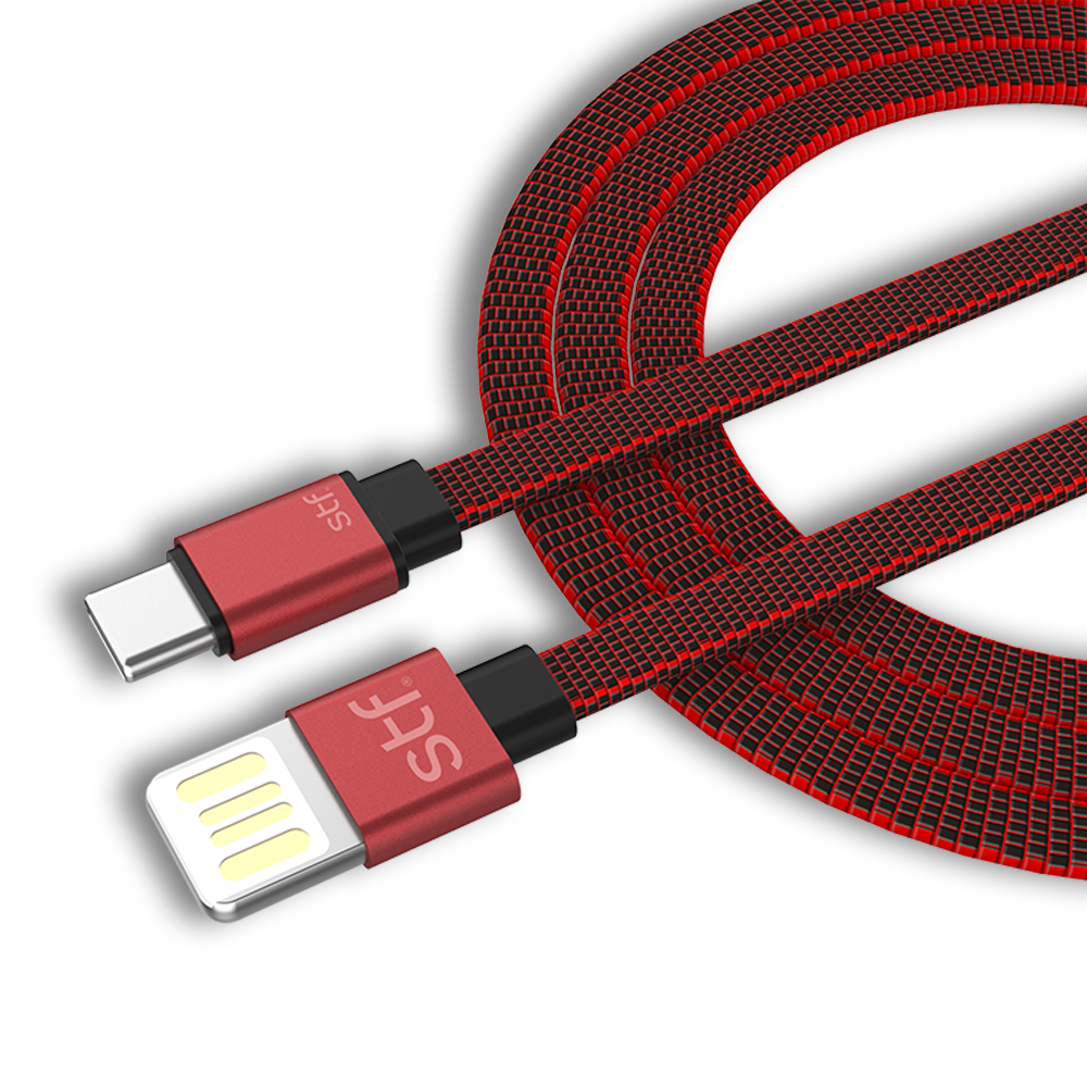 Cable USB a Type C Carga Ultra Rapida STF 1M Rojo 7503029002862 by STF | New Horizons