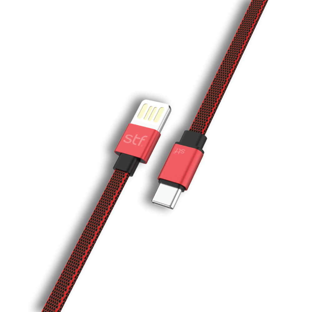 Cable USB a Type C Carga Ultra Rapida STF 1M Rojo 7503029002862 by STF | New Horizons