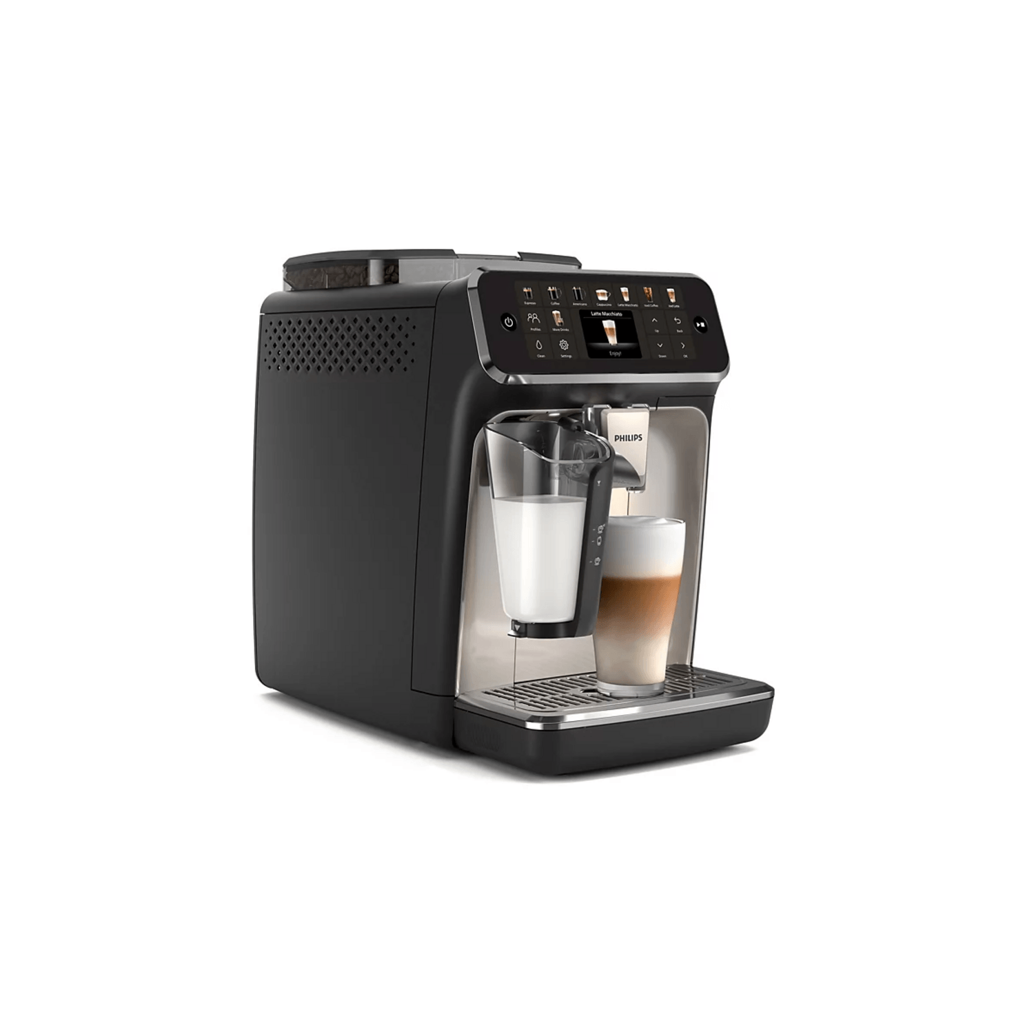 Cafetera Philips Superautomática EP5547 LatteGo 20 Bebidas
