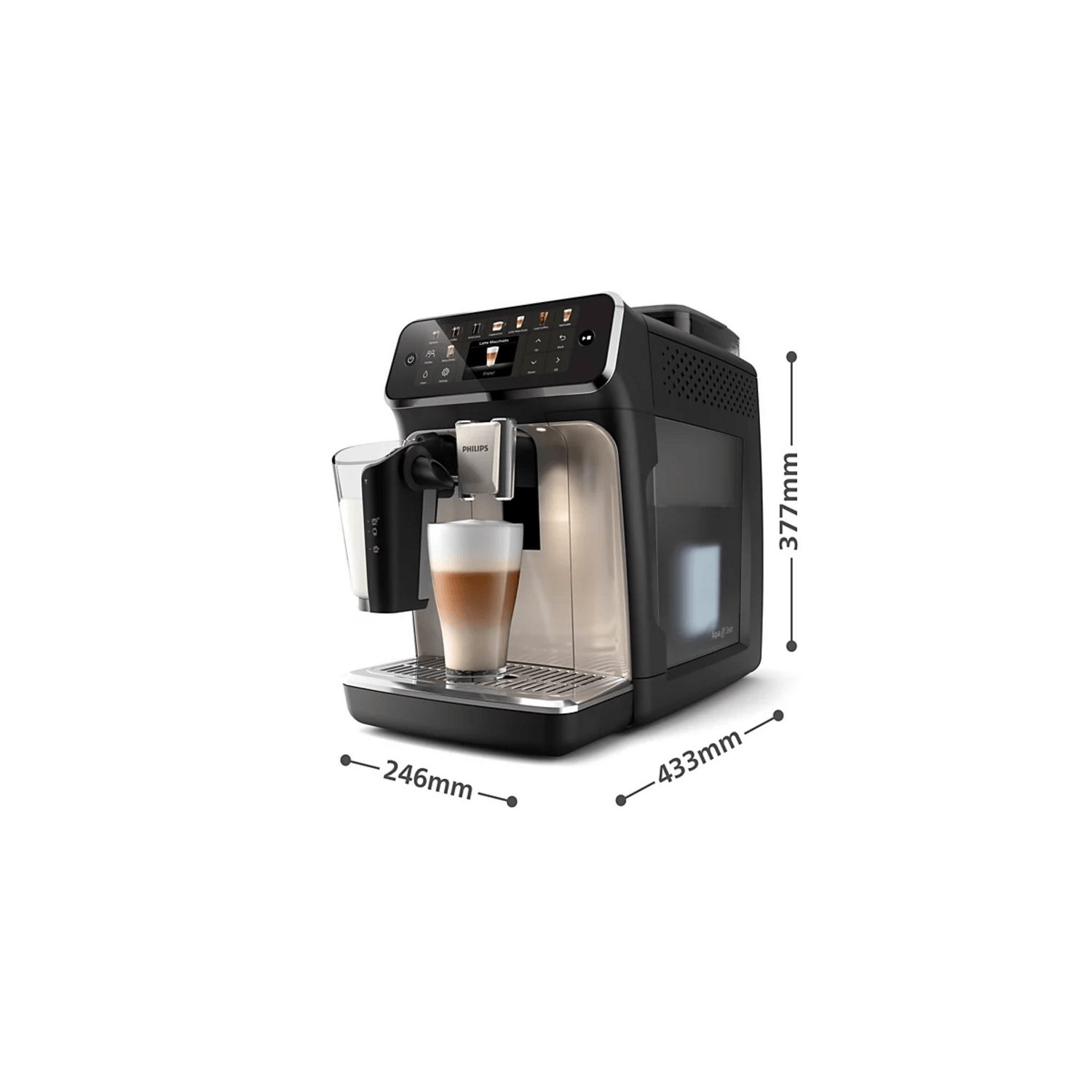 Cafetera Philips Superautomática EP5547 LatteGo 20 Bebidas