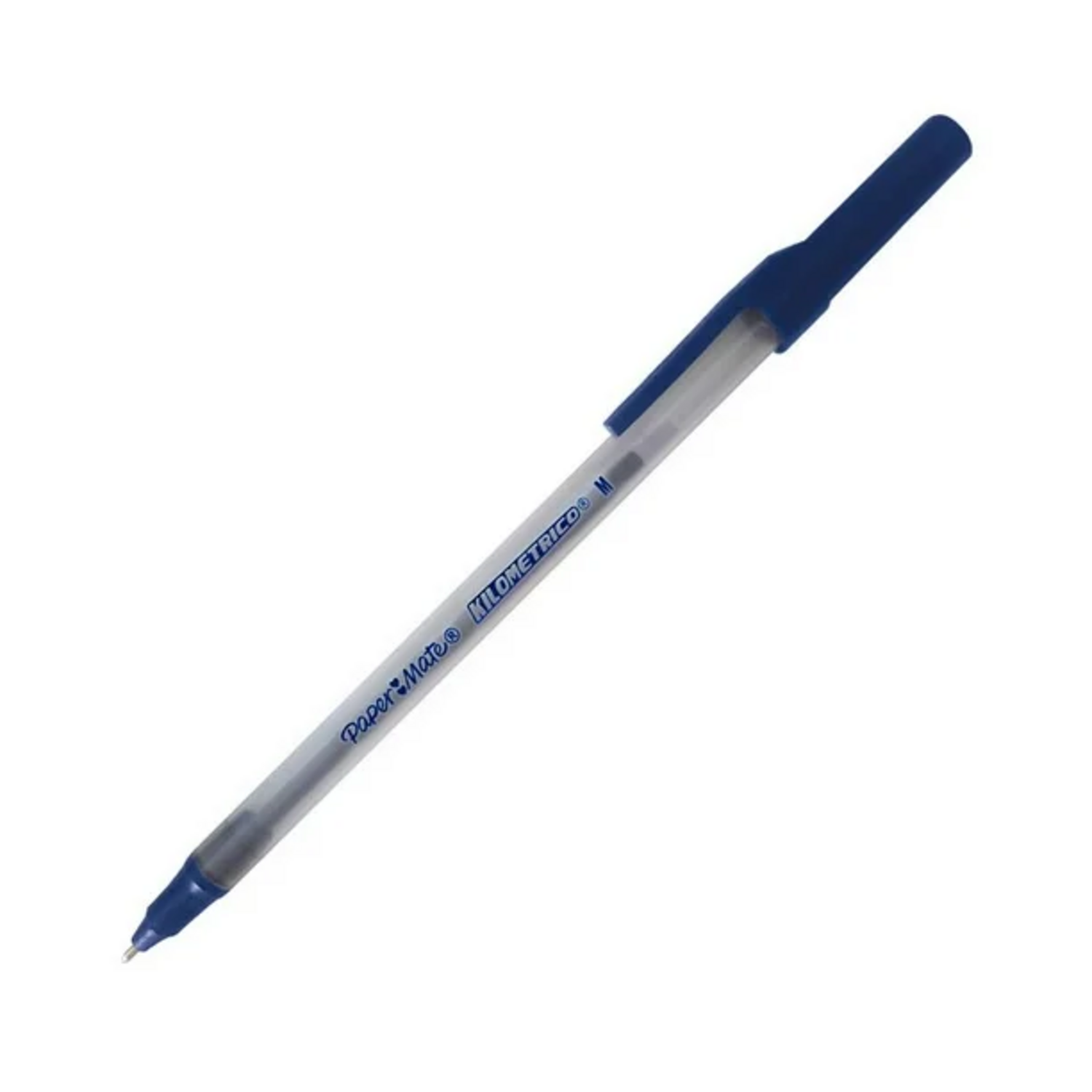Caja 60 Bolígrafos PaperMate Económico Kilométrico Azul