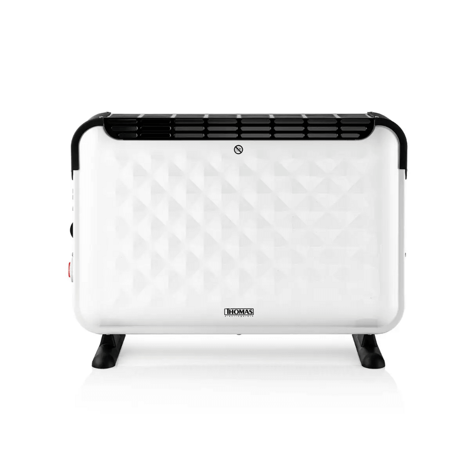 Calefactor Convector Thomas TH-CV51 2000W Timer Turbo 24H de color blanco, diseño moderno y eficiente.