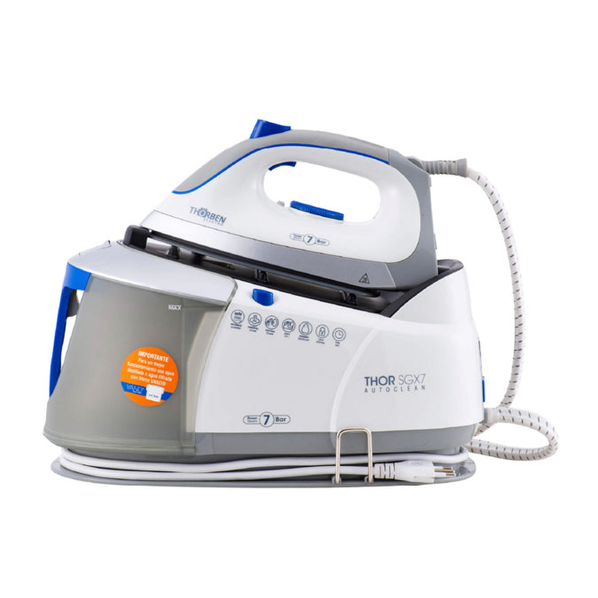 Centro de Planchado Thorben SGX7 Autoclean 7 Bar Vapor 1,7L