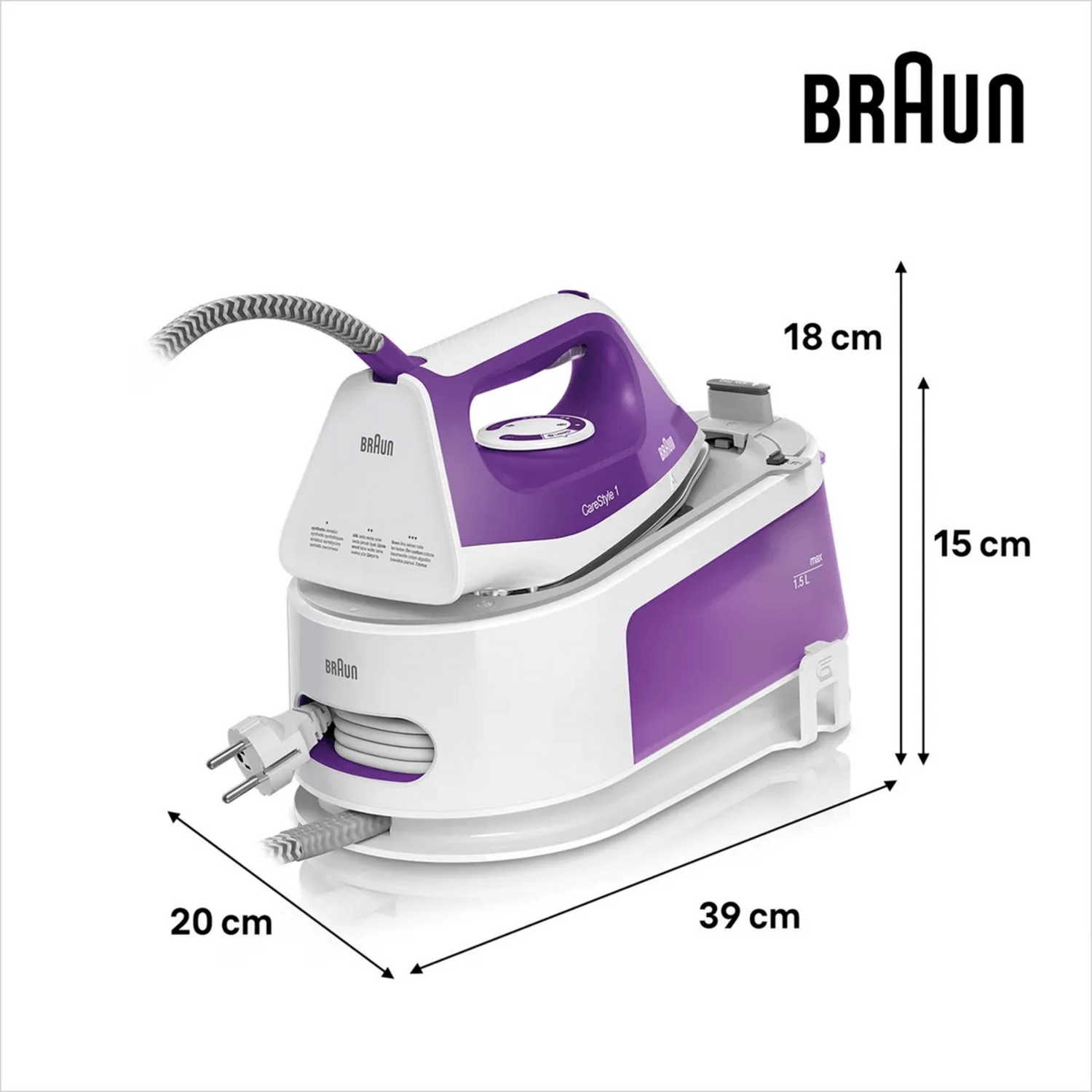 Centro Planchado Braun CareStyle 1 Vapor Alta Presión 6B