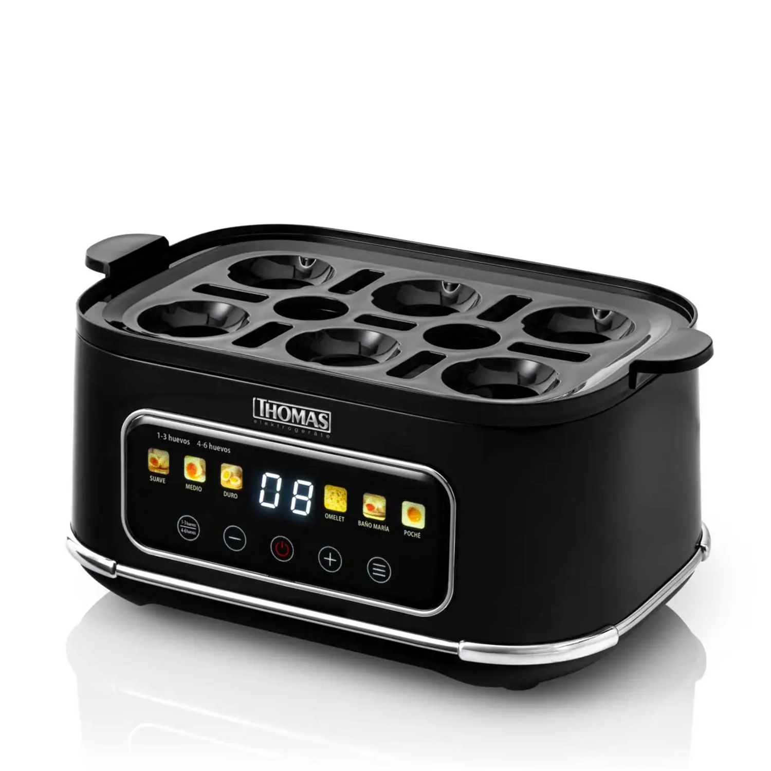 Cocedor de Huevos Digital Thomas TH-85DC Touch 6 Programas