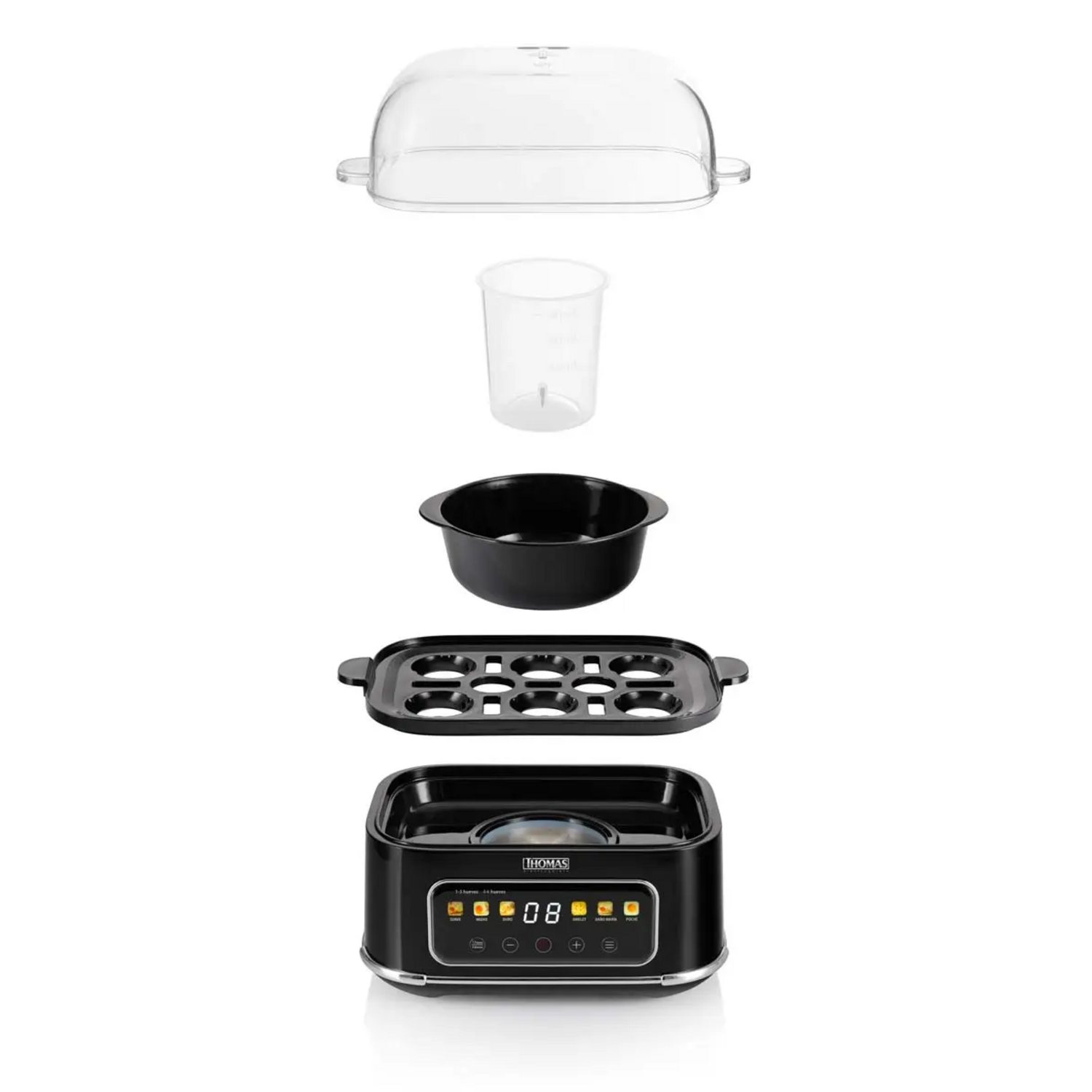 Cocedor de Huevos Digital Thomas TH-85DC Touch 6 Programas