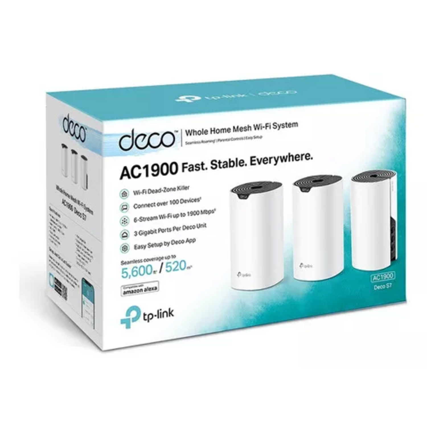 Sistema Tp-Link Mesh Deco S7 AC1900 3 pack