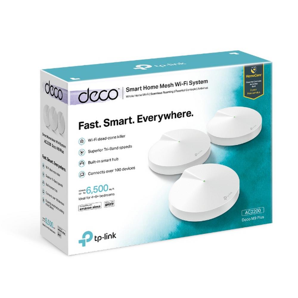 Sitema WiFi Mesh TP-Link Deco M9 Plus  3-Pack