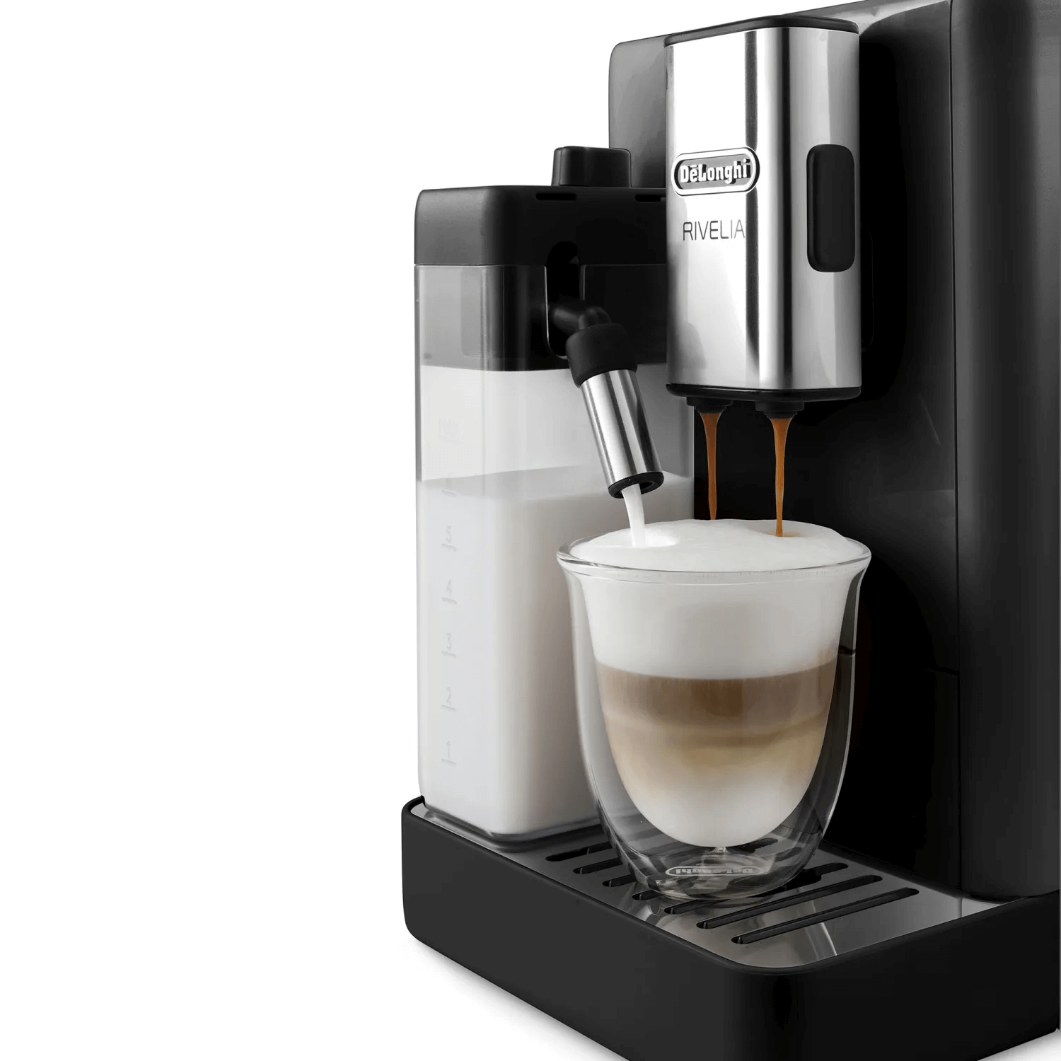 Cafetera Superautomatica DeLonghi Rivelia Latte Negra