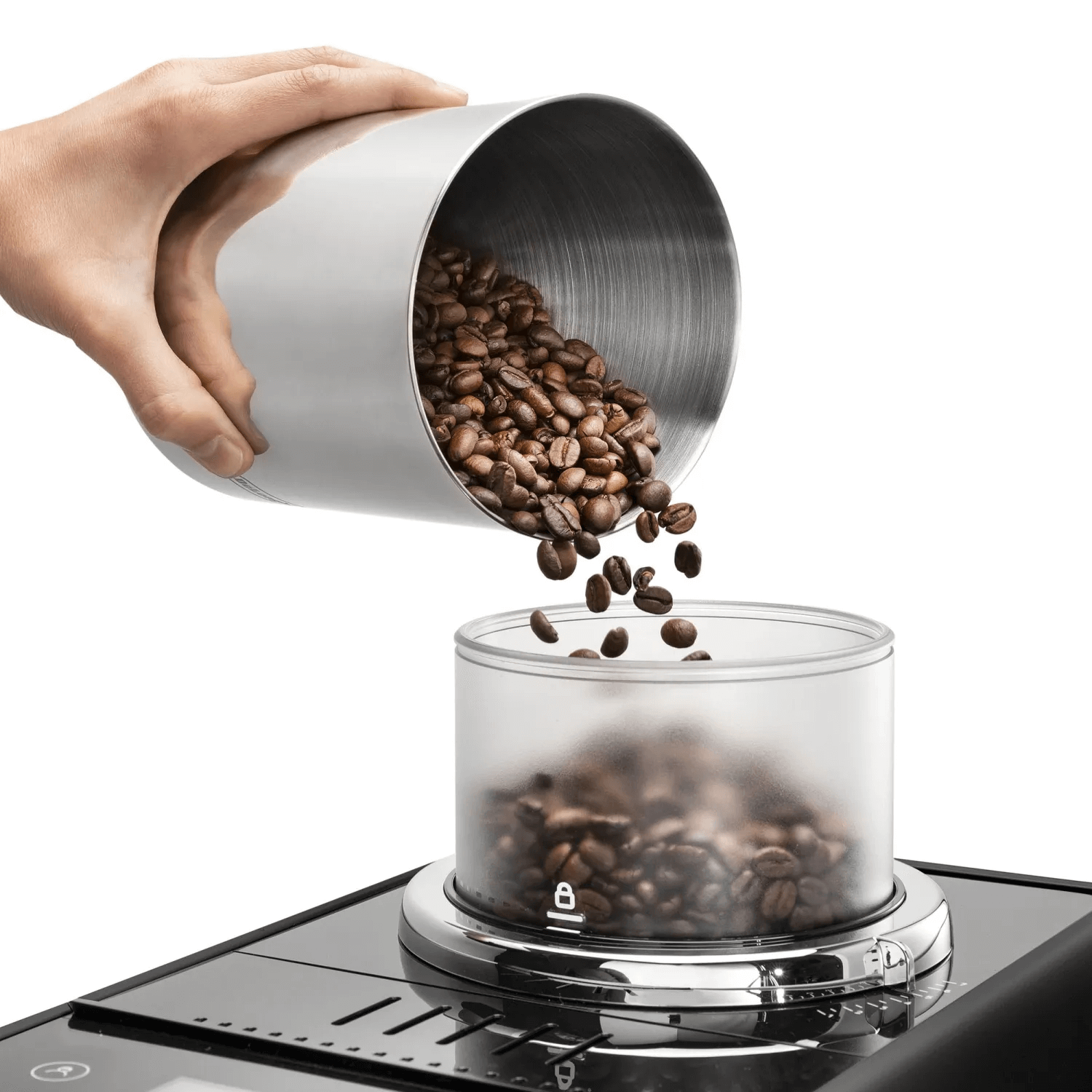 Cafetera Superautomatica DeLonghi Rivelia Latte Negra