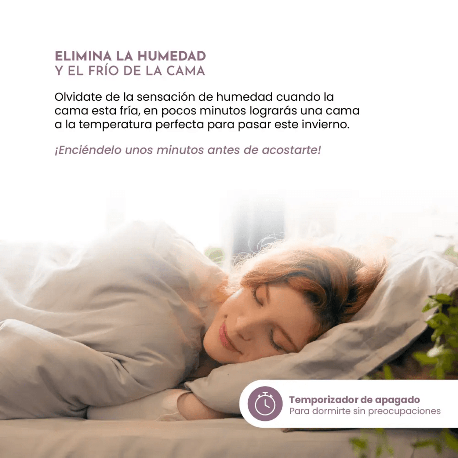 Calienta Cama Siegen 2 Plazas XL Soft 9 Temp 60 W SG-5501