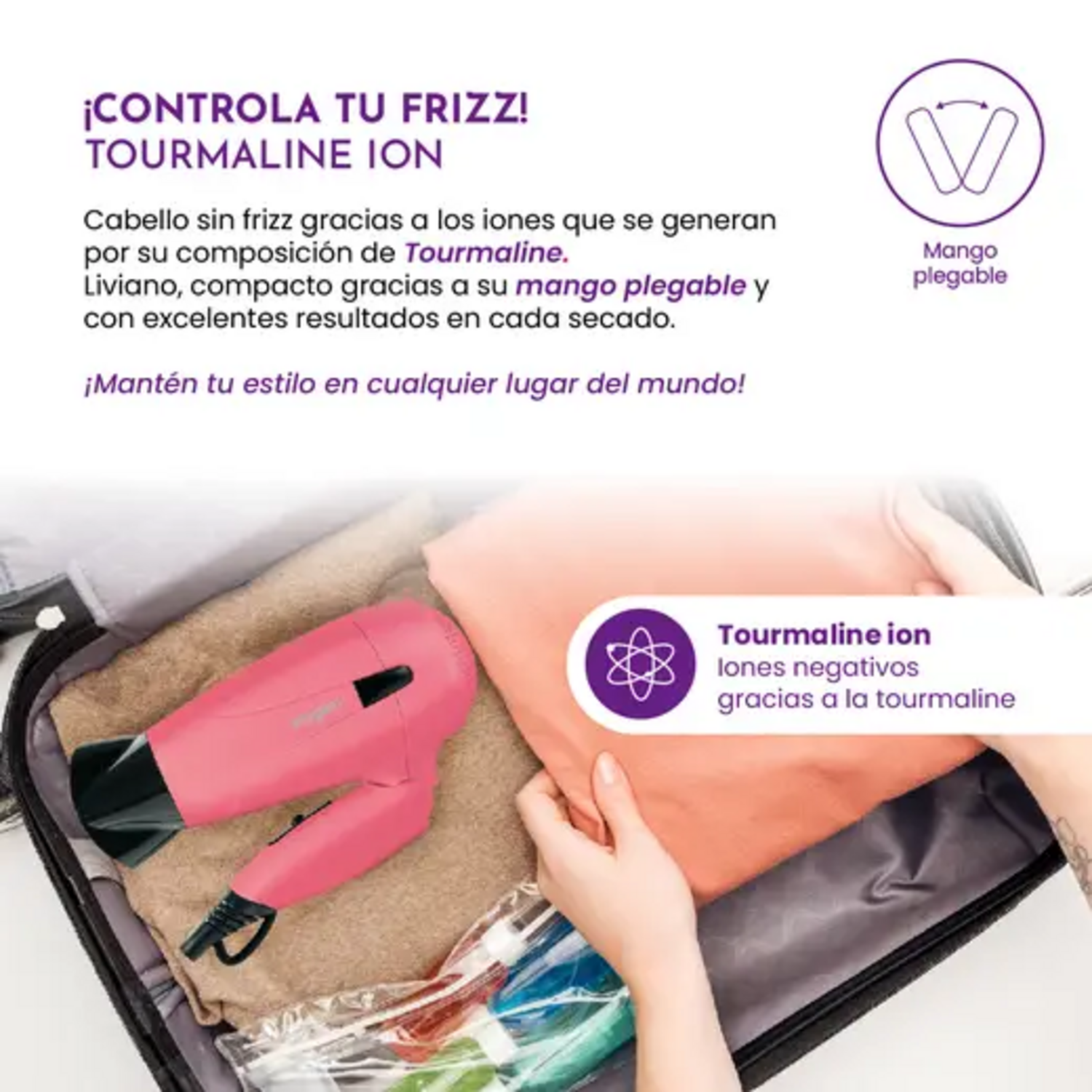 Secador Pelo Siegen SG-3012C61 1700W Plegable Viaje