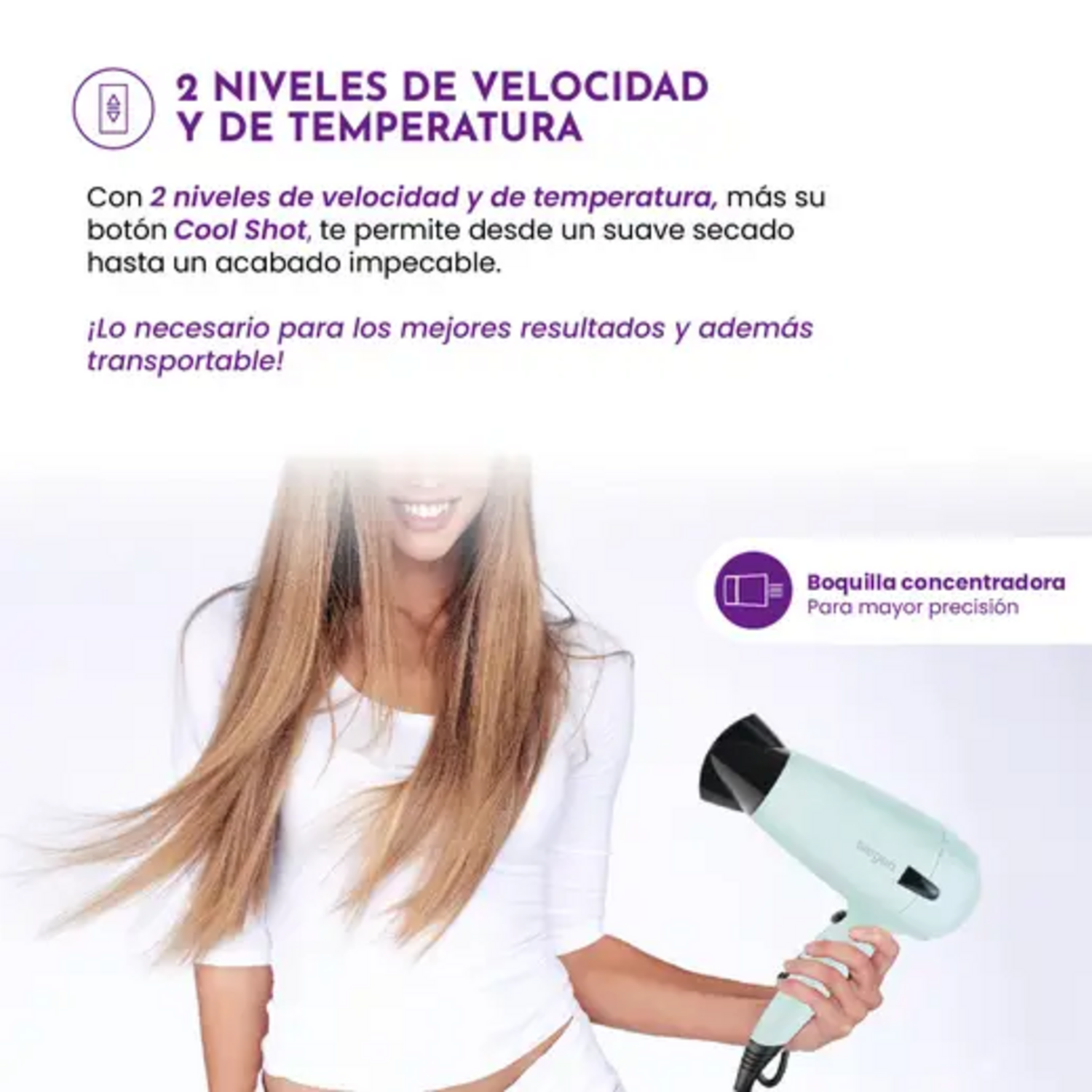 Secador Pelo Siegen SG-3012C61 1700W Plegable Viaje
