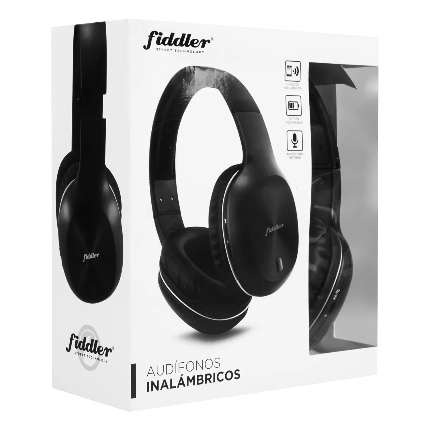 Audifono Bluetooth Fiddler Over Ear Negro FD-B68B