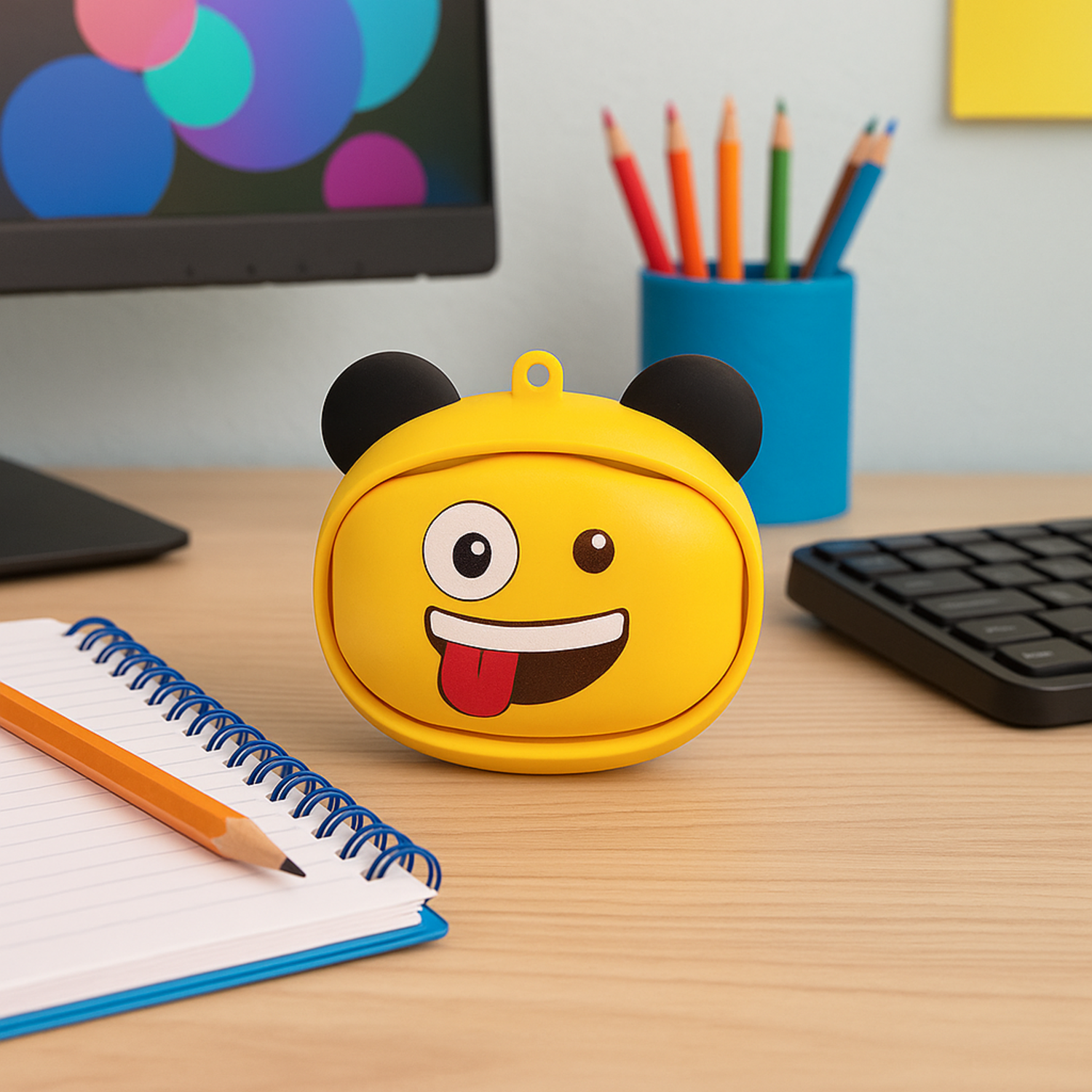Audifonos Bluetooth In Ear Fiddler Emoji Rolling Face
