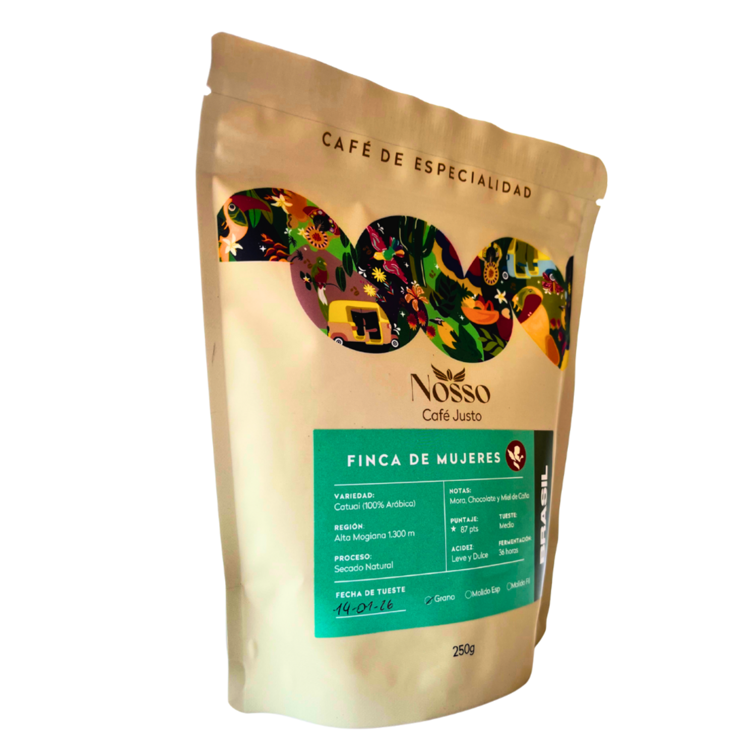 Cafe en Grano Nosso Cafe Justo Finca Mujeres 250g