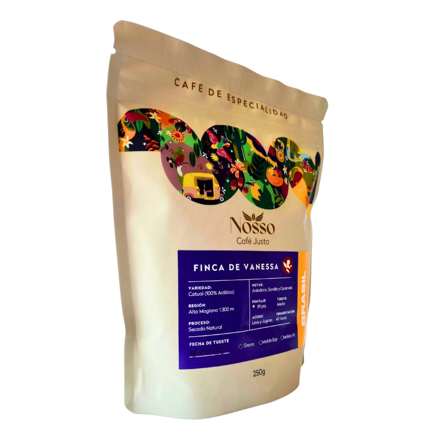 Café en Grano Nosso Café Justo Finca Vanessa 250g