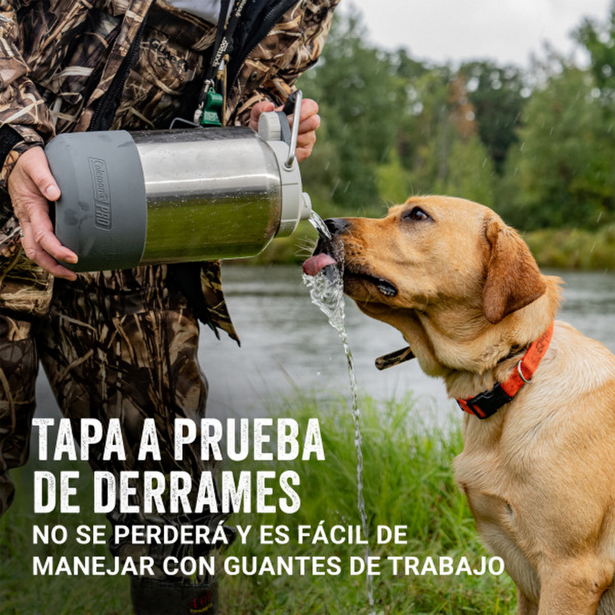Galón Coleman Pro Acero 3,8L Frío Outdoor Antiderrame Gris