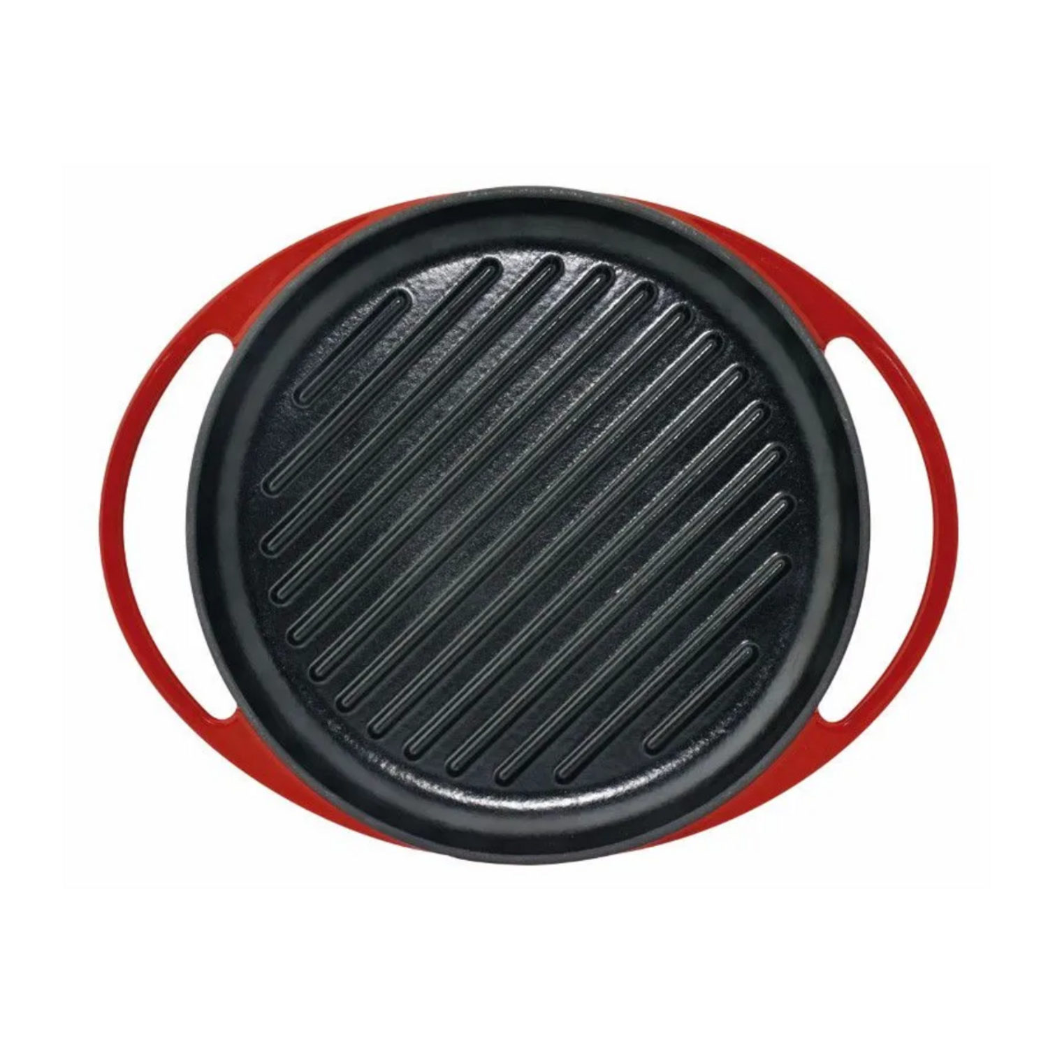 Parrilla Circular Grill Hierro Fundido Jata 25cm GR25 Roja