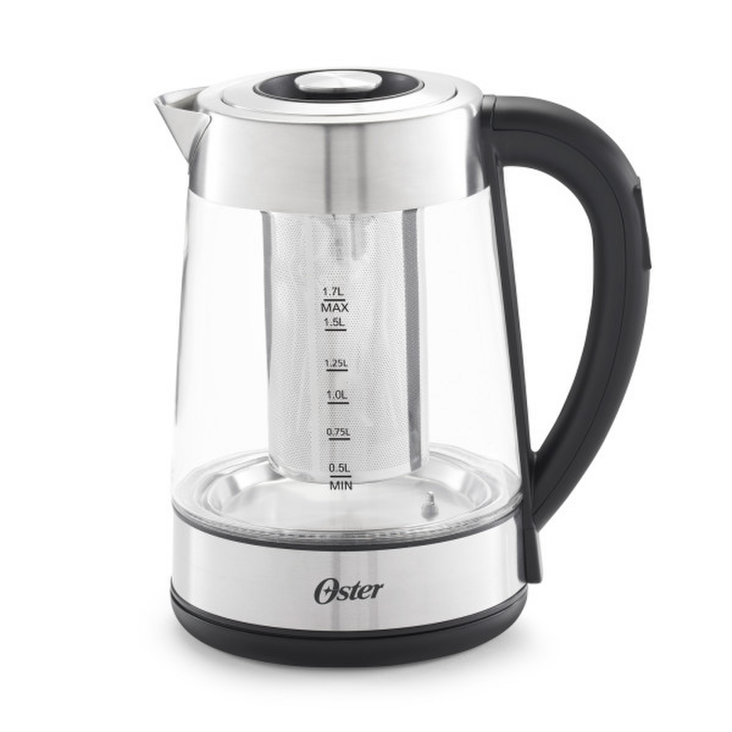 Hervidor Oster Vidrio 1.7L Infusor Té Control Temperatura