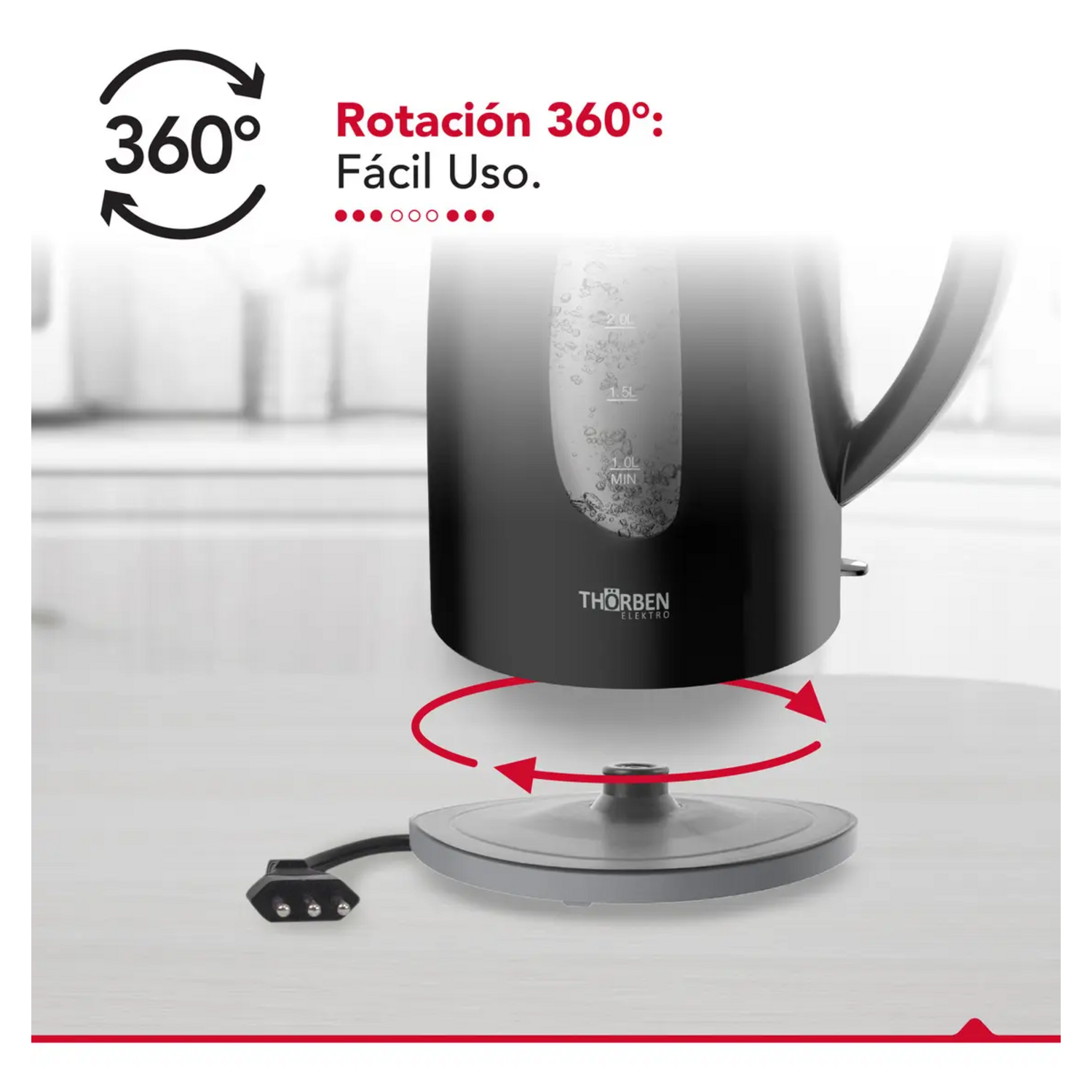 Hervidor Thorben Thor Magnum 3000 3L Base 360 Familiar