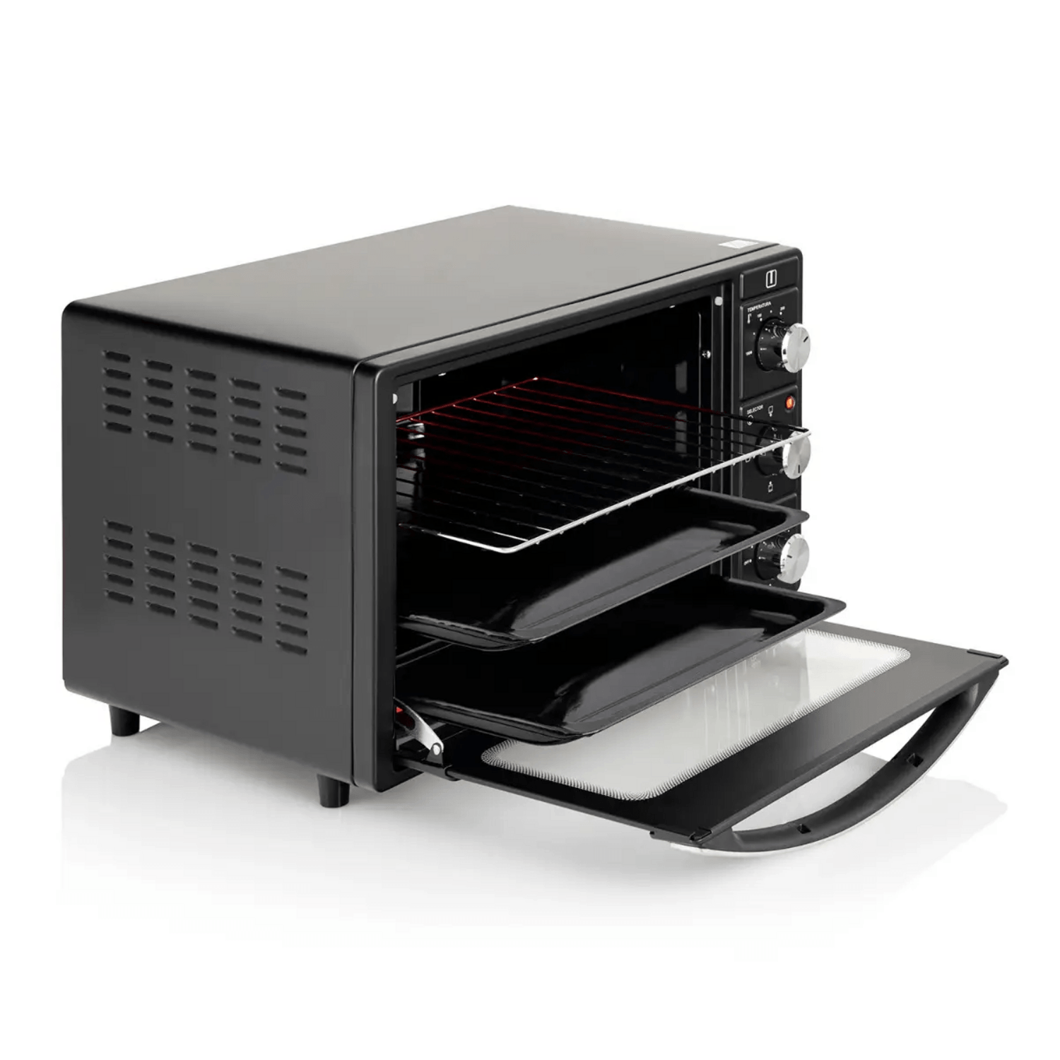 Horno Eléctrico 25 Litros Thomas TH-25N01 Timer Grill Negro