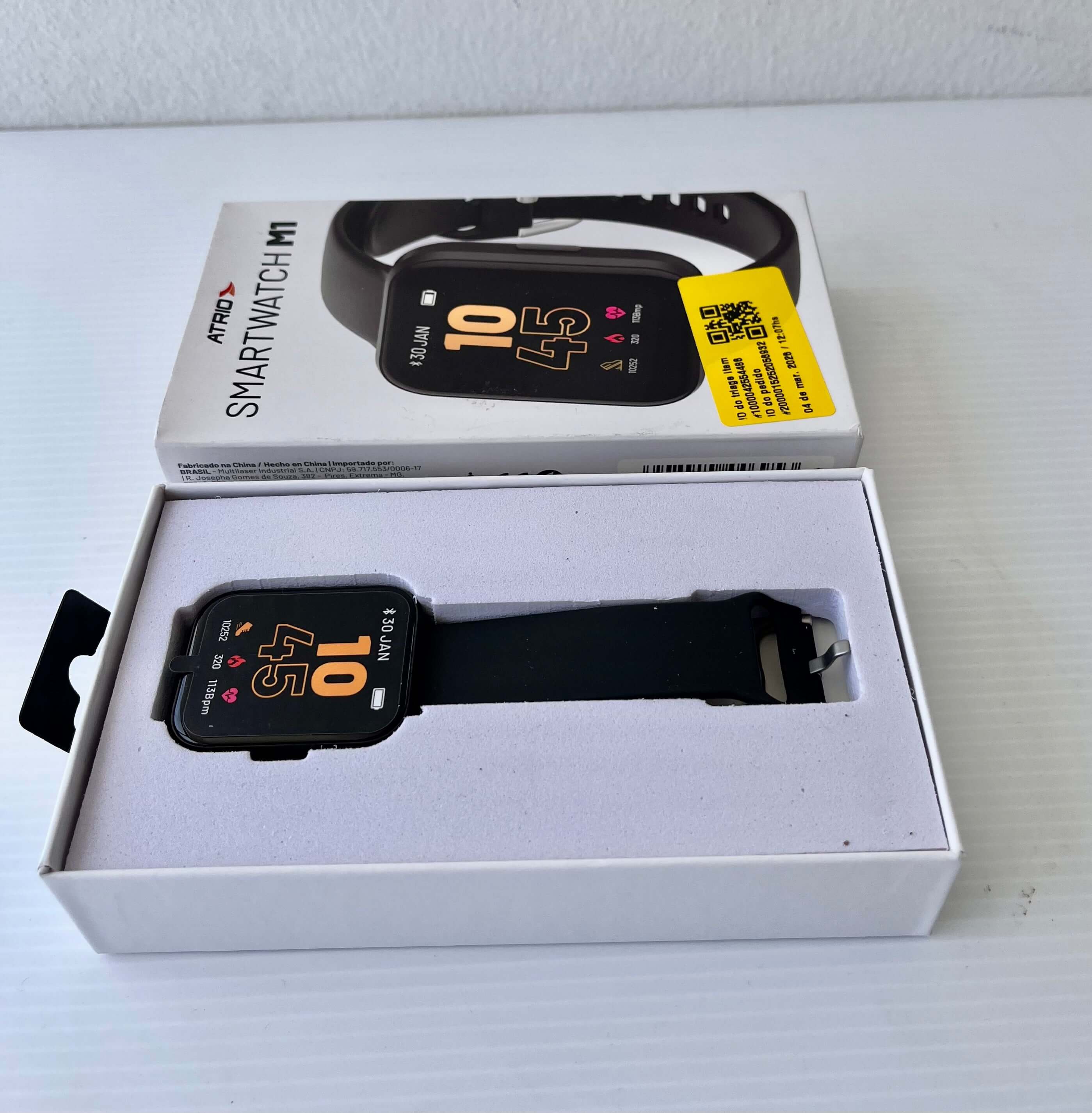 Smartwatch Atrio M1 Negro Caja Abierta
